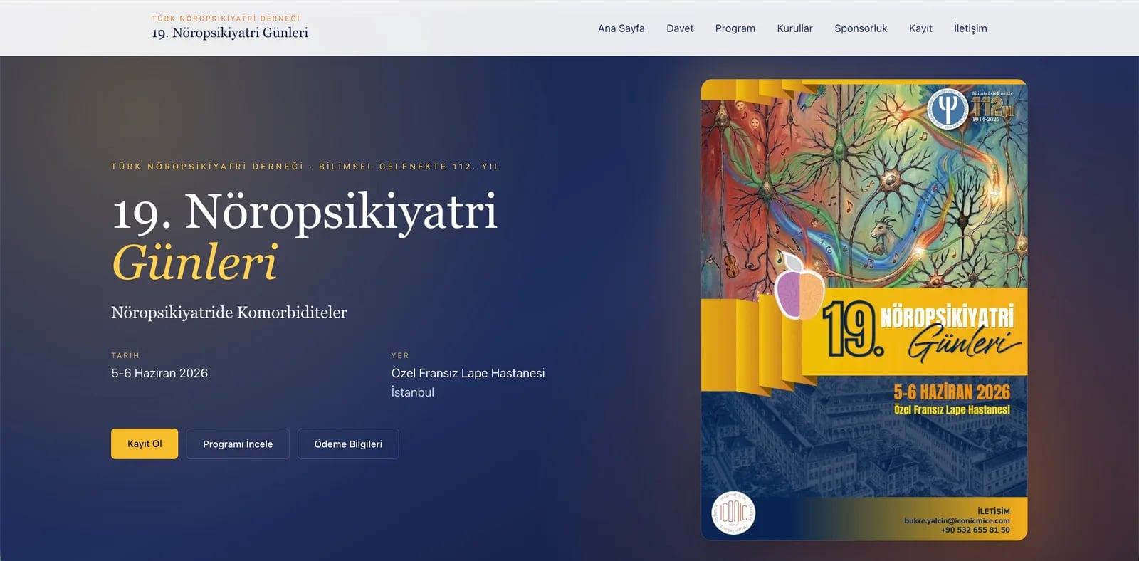 EventON - Kongre ve Etkinlik Yönetim Platformu